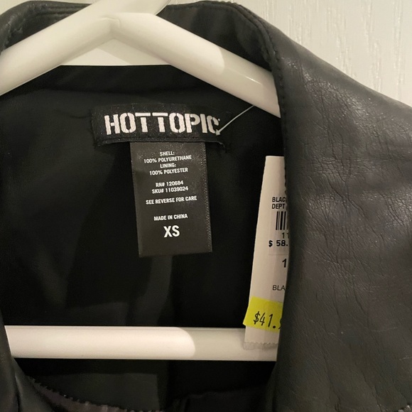 Hot Topic Faux Leather Jacket - Picture 2 of 3